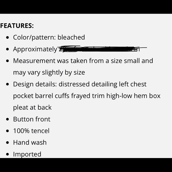 DL1961 PREMIUM MERCER & SPRING CHAMBRAY FRAYED ACCENT BUTTON UP SHIRT MEDIUM EUC - Picture 16 of 16